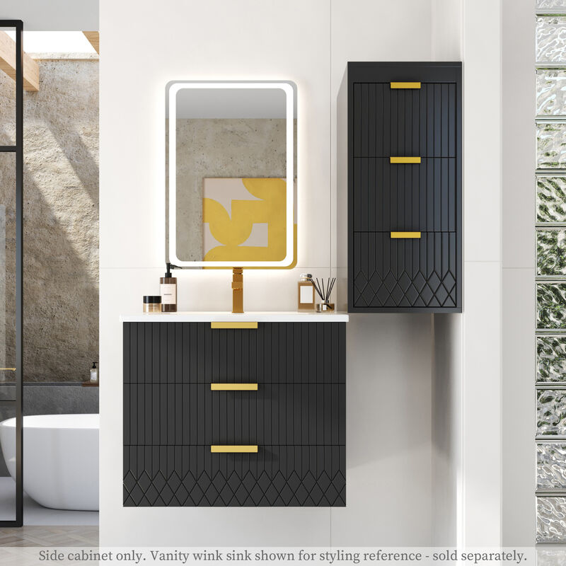 ELEMENT ACE Wall Mounted Floating Cabinet with Drawers for Modern Bathroom and Living Room Organization image number 7