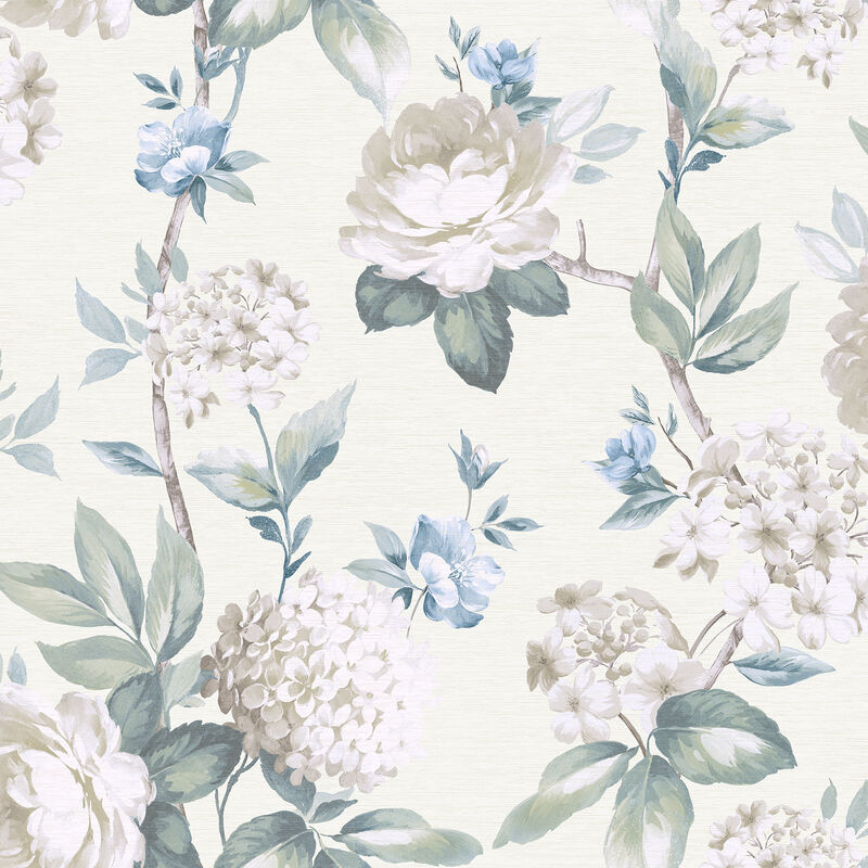 Atley Light Green Floral Wallpaper image number 0