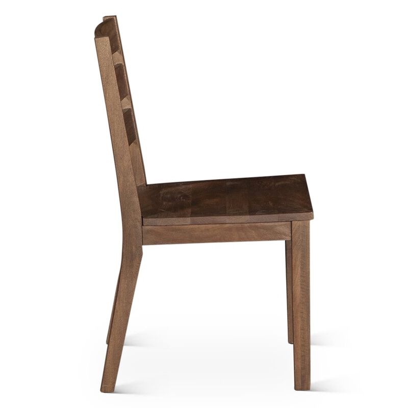 World Interiors Calabasas Ladder Back Dining Chair in Toffee Nut image number 5