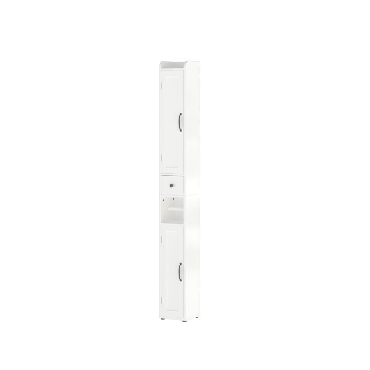ELEMENT ACE Tall Freestanding Storage Cabinet with Adjustable Shelves and Anti-Tip Design for Organized Home Spaces