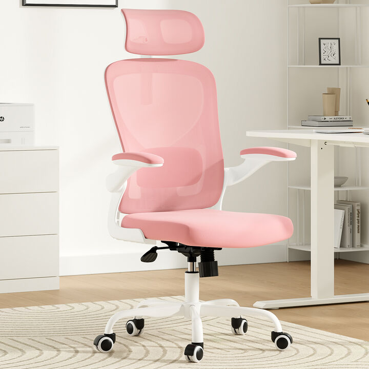 GOODSILO Ergonomic Office Chair with Adjustable Headrest and Lumbar Support for Comfortable Seating