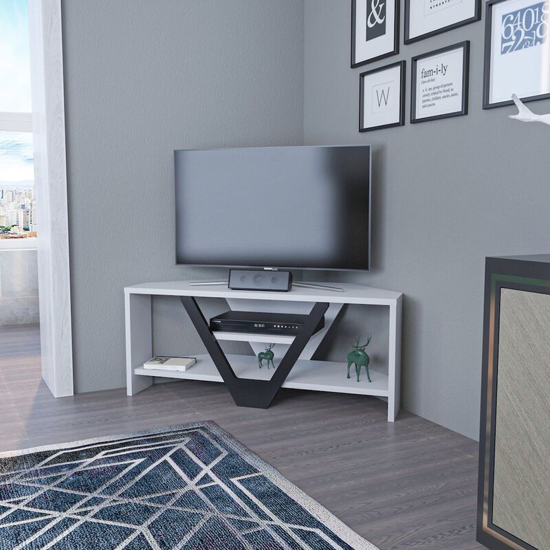 Decorotika Karin Tv Stand - White Black