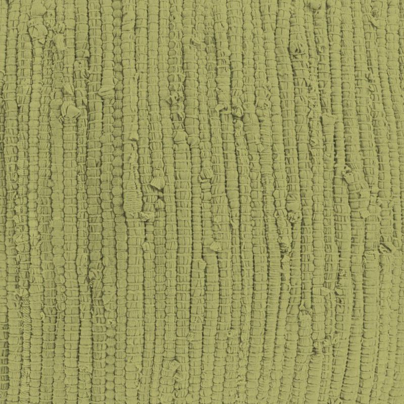 Hivvago 18 Inch Citron and Natural Cotton And Jute Cube Pouf Ottoman