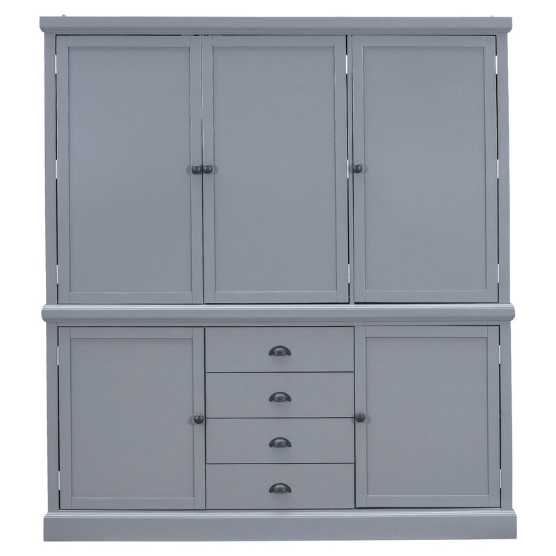Merax Freestanding Kitchen Pantry Cabinet with Drawers & Adjustable Shelves image number 0