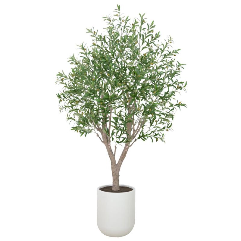 8' Artificial Olive Tree image number 0