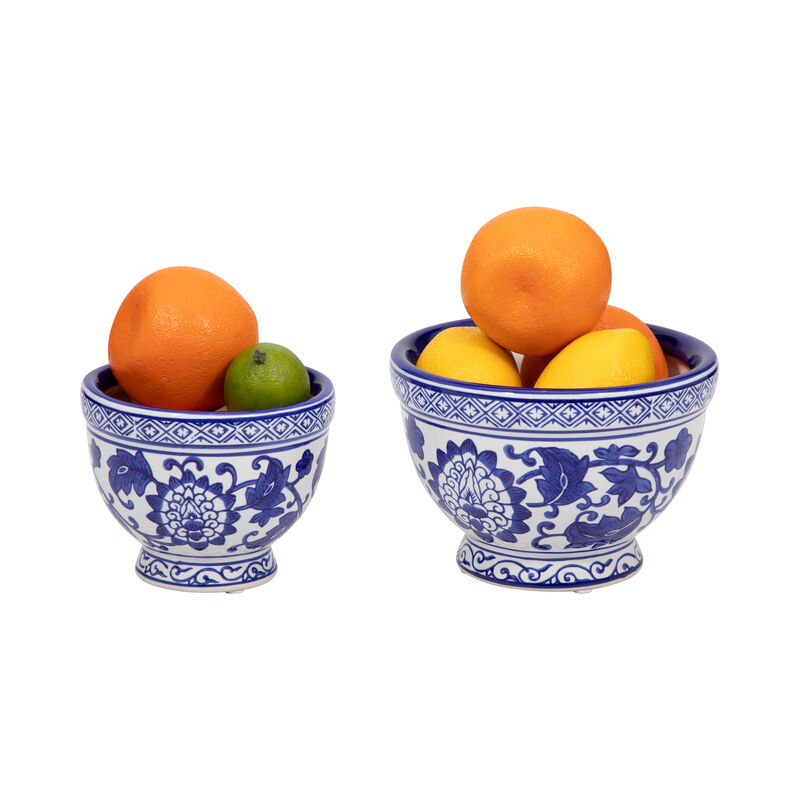 Blu Stone Chinoiserie Planters