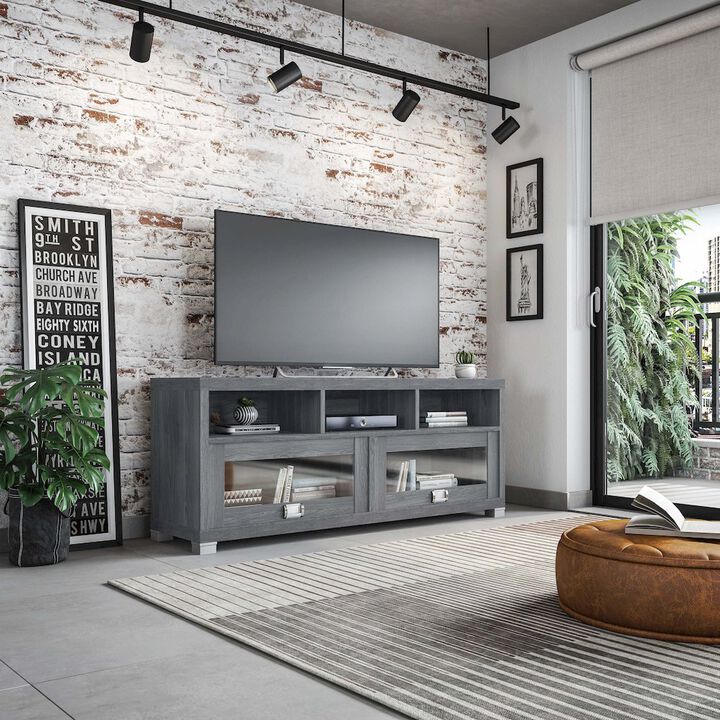 Techni Mobili Durbin TV Stand for TVs up to 60in, Grey