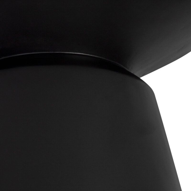 Concrete Mineral Side Table in Black