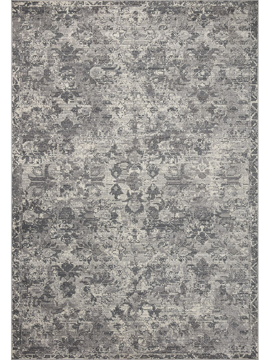Indra INA04 Charcoal/Silver 6'3" x 9' Rug