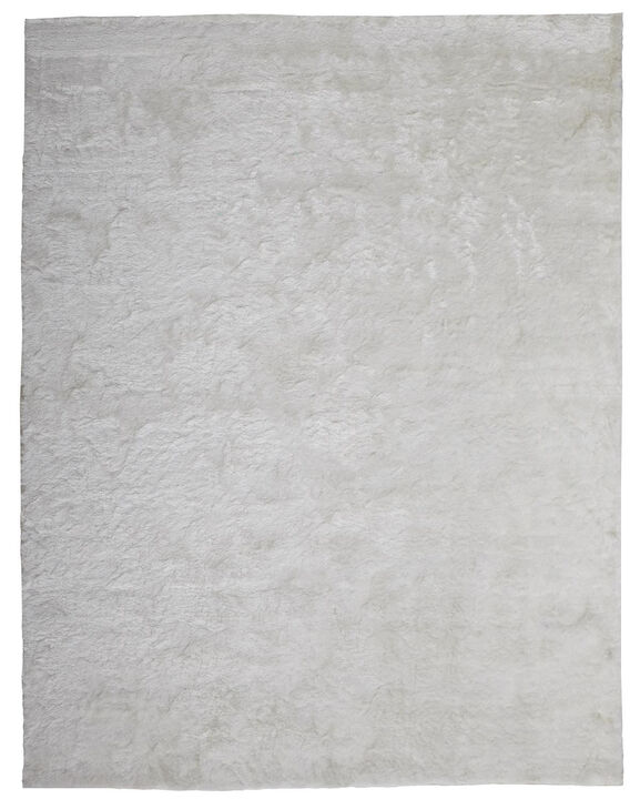 4 X 6 White Shag Tufted Handmade Area Rug