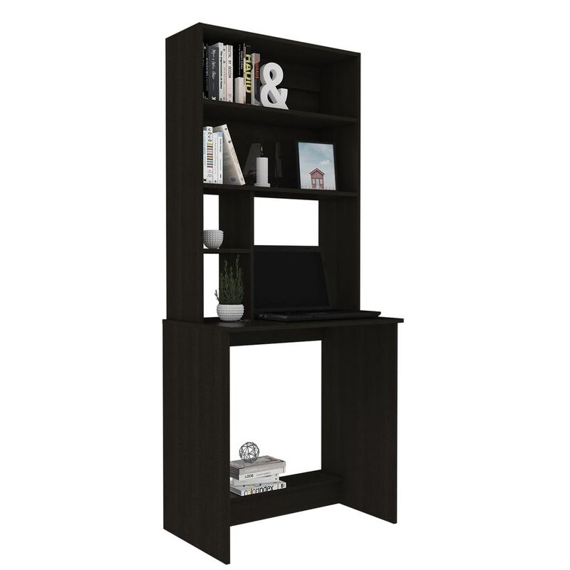 Xalo Computer Hutch Desk In Black