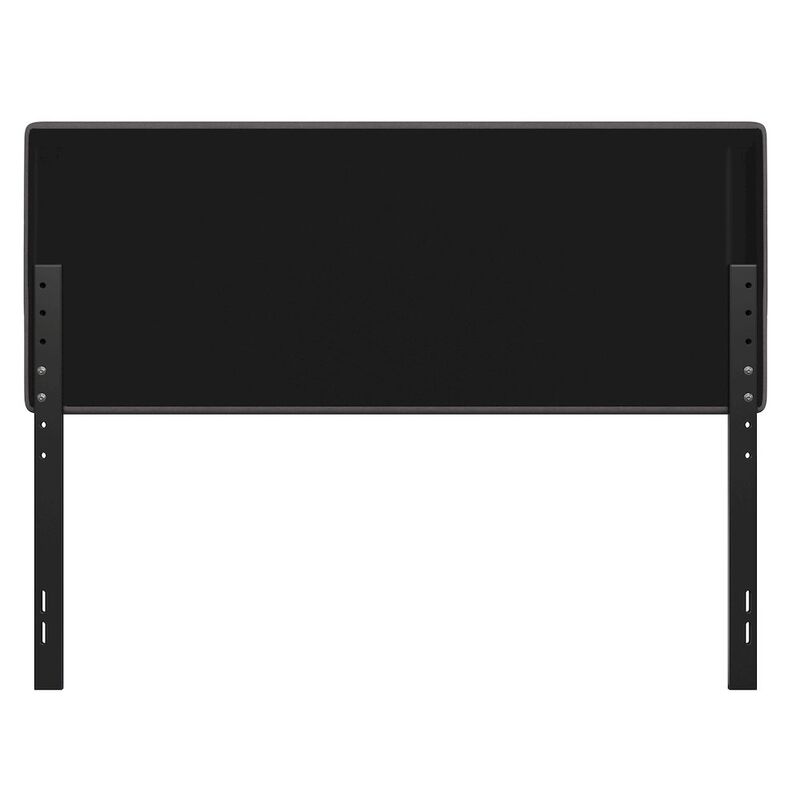 Flash Furniture Queen Channel Stitched Fabric Upholstered Headboard, from 44.5" to 57.25" - Gray image number 2
