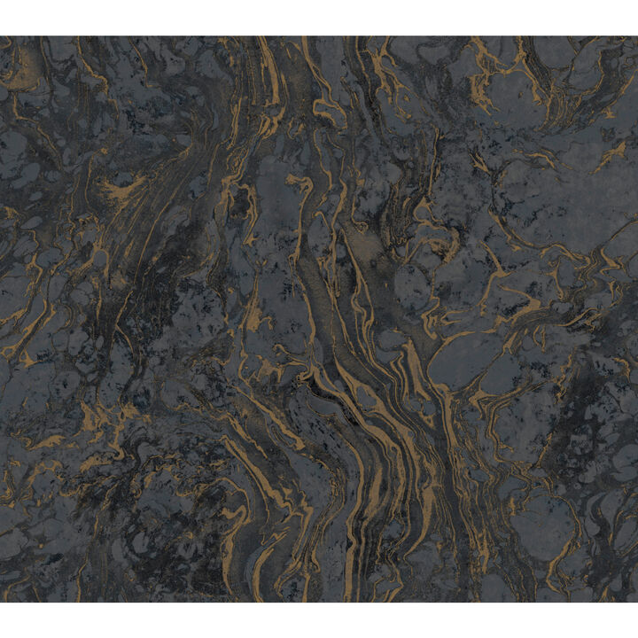 Polished Marble Black Wallpaper