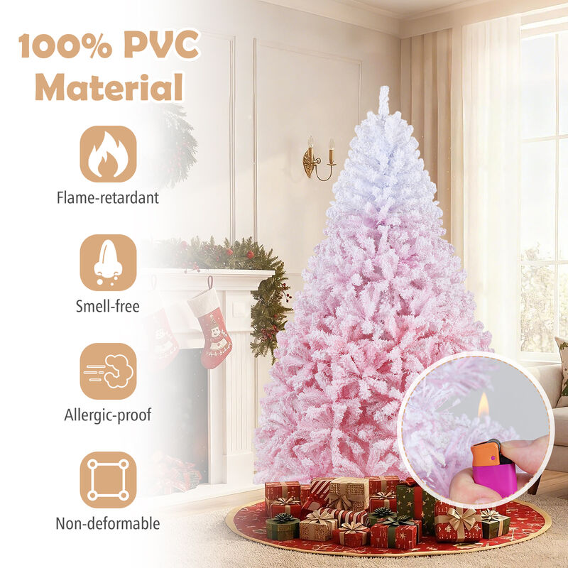 Holiday Artificial Christmas Tree with Warm White LED Lights and 8 Lighting Modes image number 7