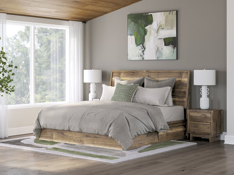Zadilyn King Panel Bed with Storage image number 1