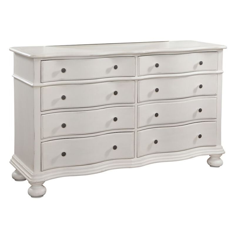 American Woodcrafters Rodanthe 8-Drawer Dresser - Dove White