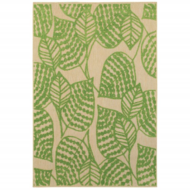 HomeRoots Floral Indoor Outdoor Area Rug