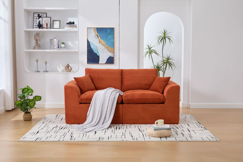 2-Seater Sofa Cloud Couch Loveseats Modular