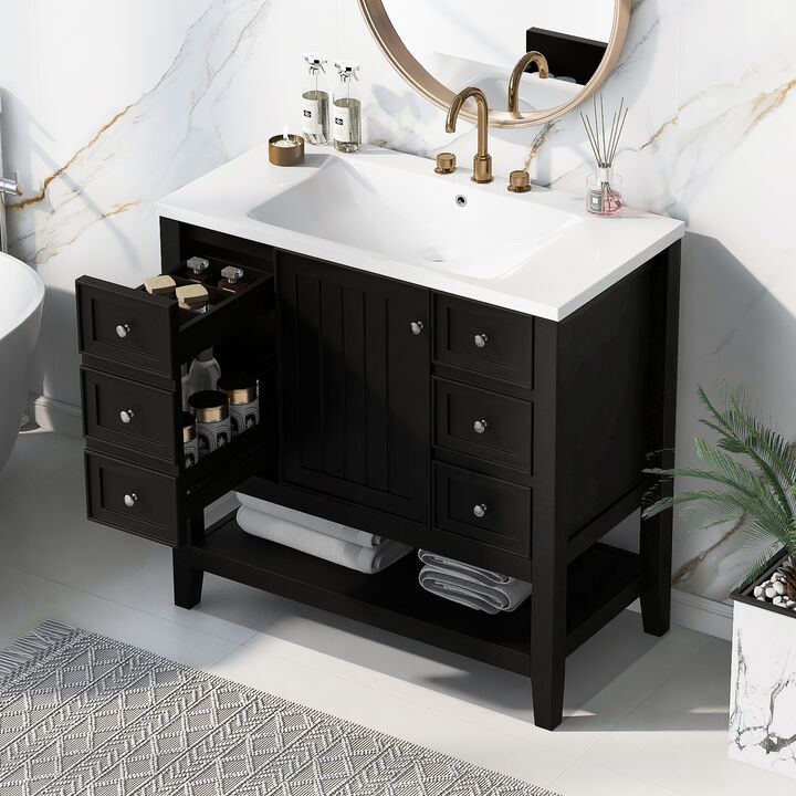 Merax  Bathroom Vanity with Ceramic Sink