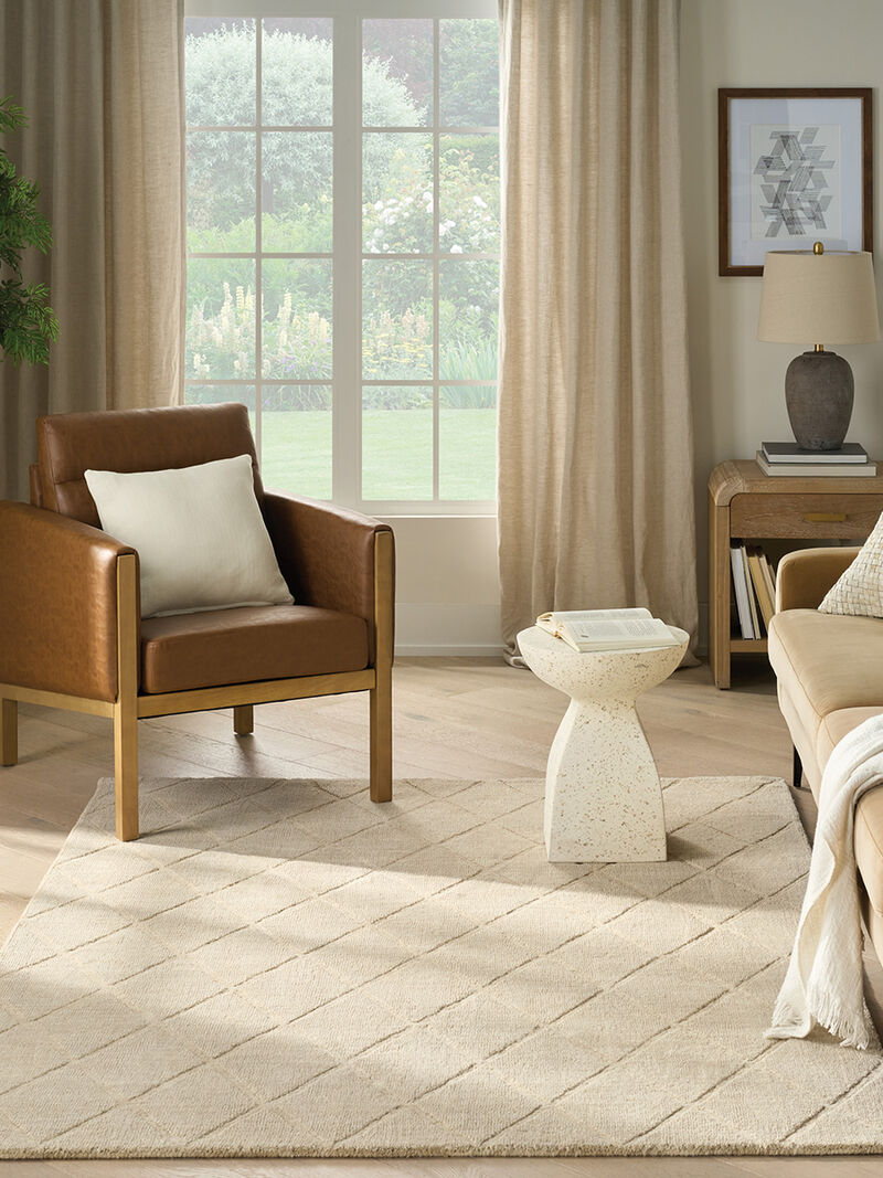 Wool Haven WOH01 Beige 3'9" x 5'9" Rug image number 7