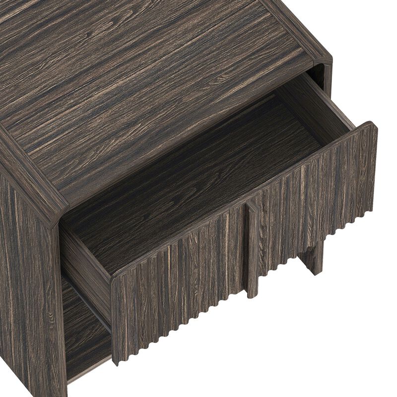 Novara 1-Drawer Nightstand in Walnut image number 2