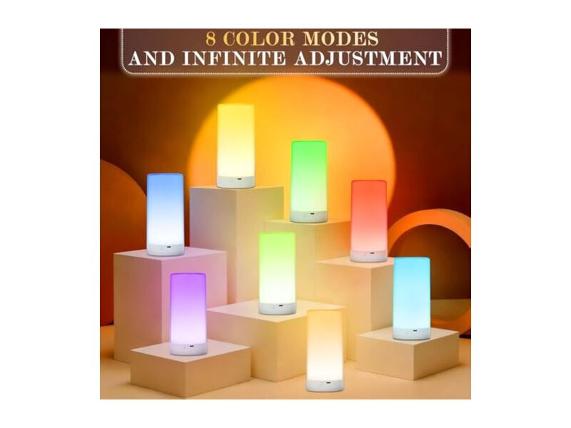 Dimmable Color Changing Table Lamp For Living Room Bedroom Bedside Warm White image number 2