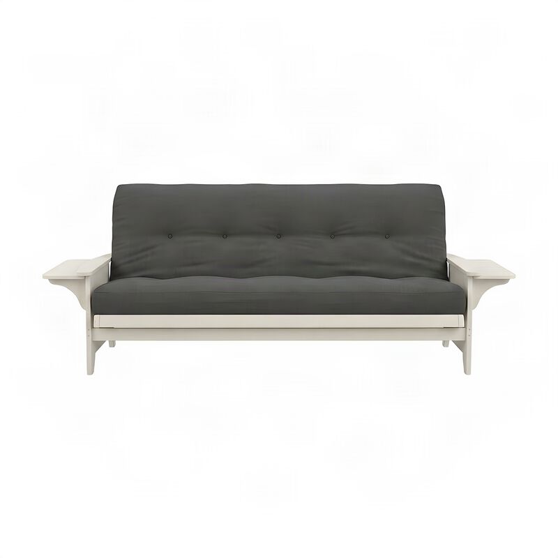 Phoenix Frame-Antique White Finish-Suede Gray Mattress image number 3