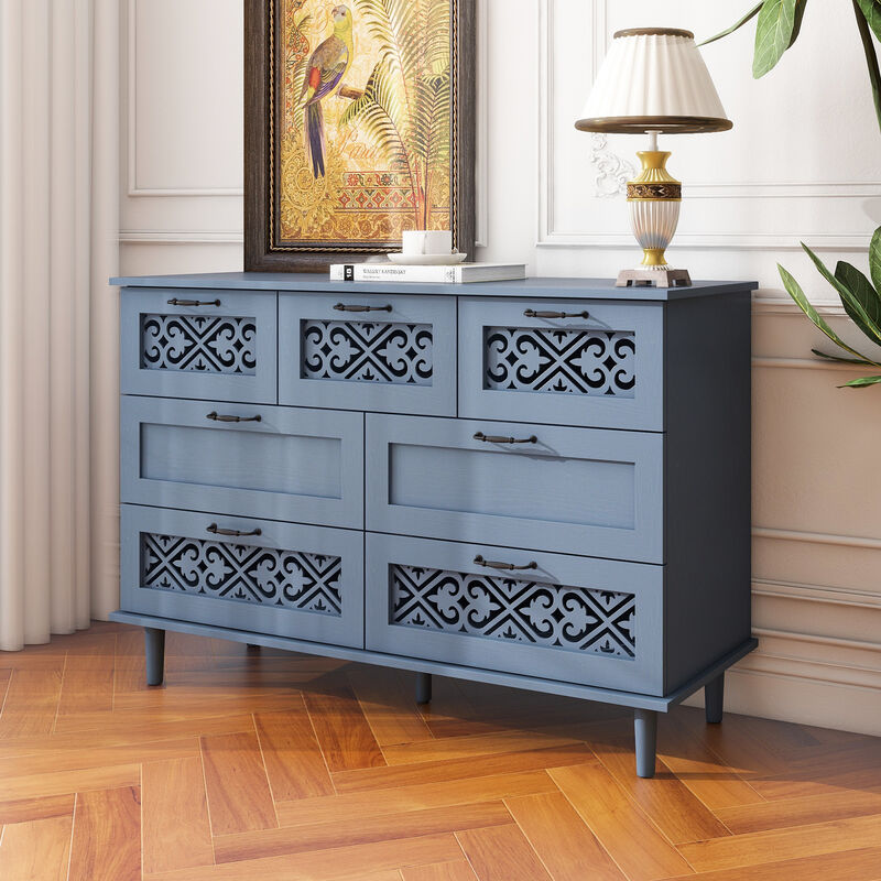 Merax 7 Drawers Dresser Cabinet for Bedroom or Living Room