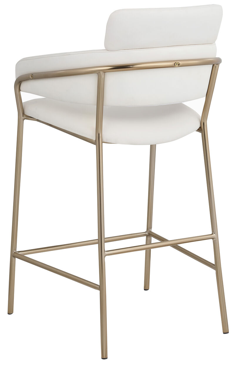 Meridian Furniture Yara Velvet Counter Stool