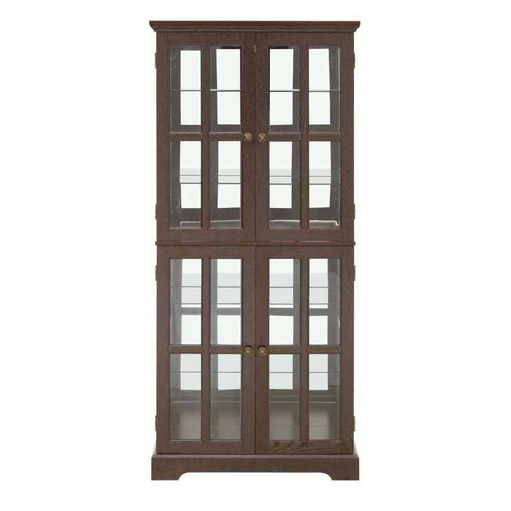 TATEUS Vintage Curio Display Cabinet