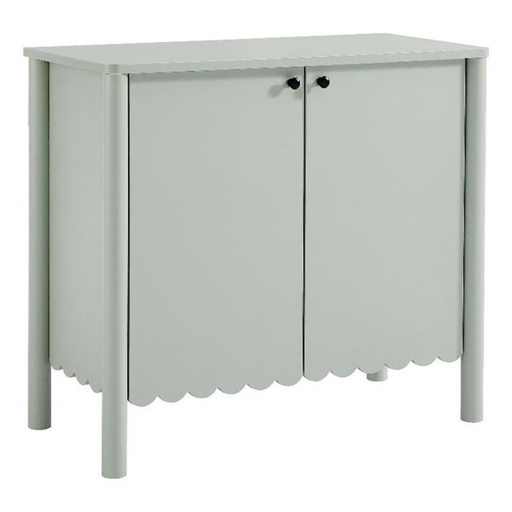 Modway Emmeline 2-Door Scalloped Sideboard in Light Gray