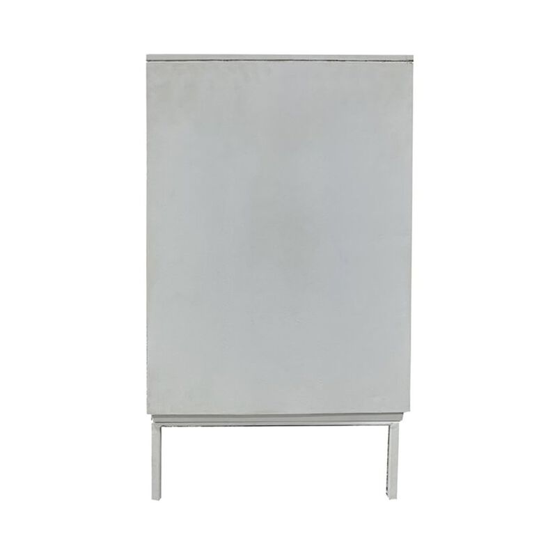 World Interiors Isla 57" Sideboard with Three Doors in Coastal White image number 3