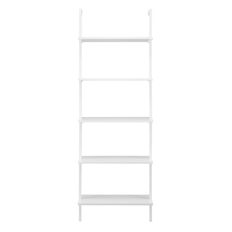 Everett 5-Tier Open Display Stand Wall Mount Modern Metal Frame Ladder Shelf image number 0