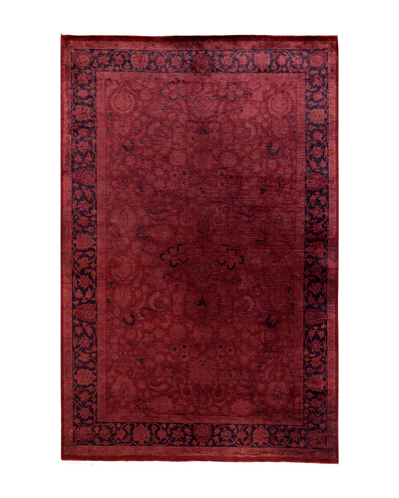 Fine Vibrance, One-of-a-Kind Hand-Knotted Area Rug  - Red, 4' 1" x 6' 4" image number 1