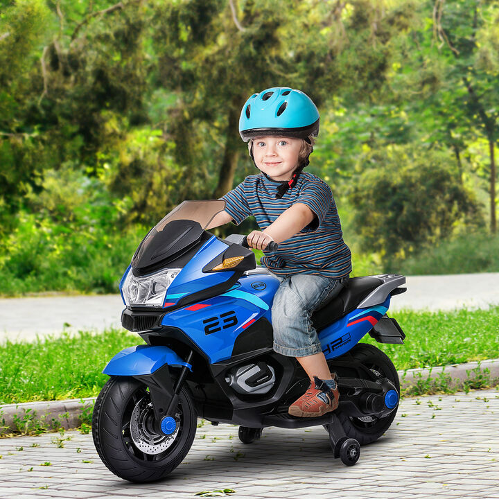 BreeBe 12V Ride On Motorbike for Kids with Music and Lights