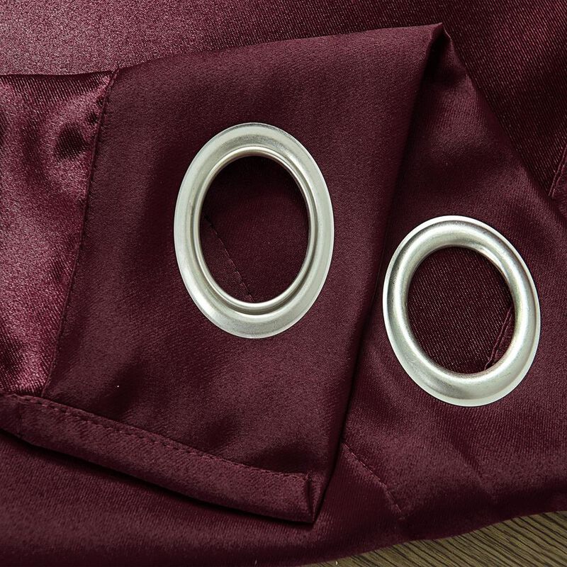 Olivia Gray Anchorage Blackout Grommet Single Curtan Panel - 54x90", Cabernet