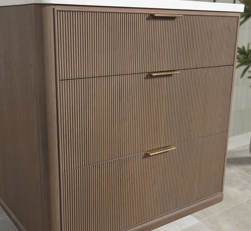 Aria 36" Bathroom Vanity Smoked Oak image number 4