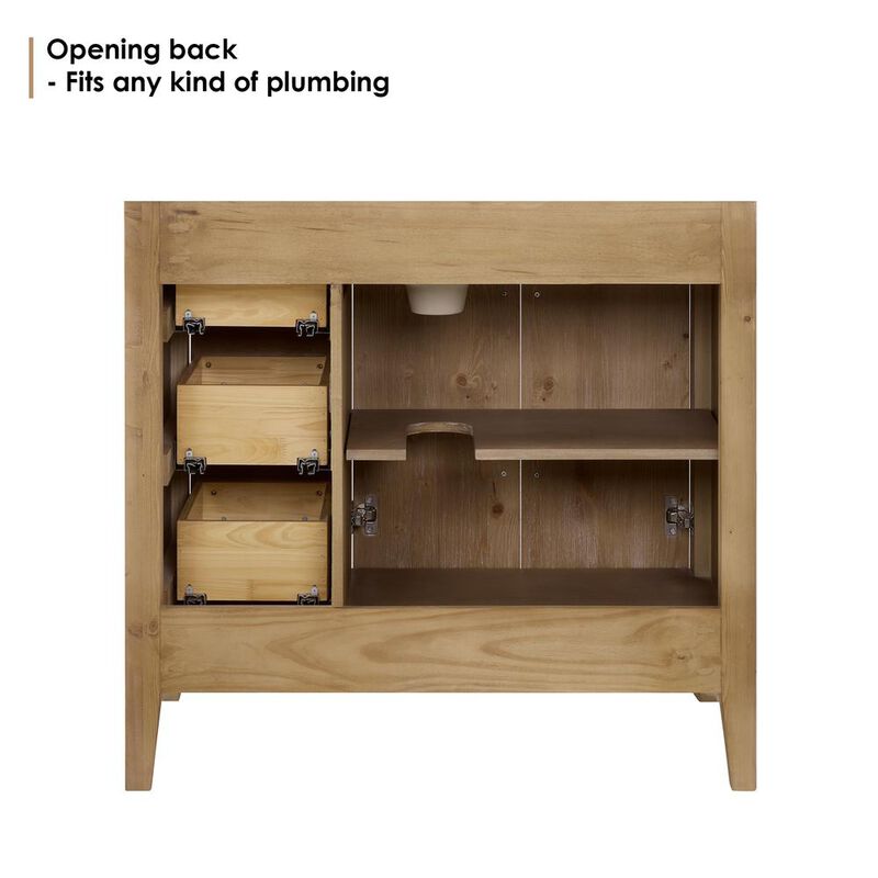 Altair Single Bathroom Cabinet Vanity Base without Top and Sink, no Mirror