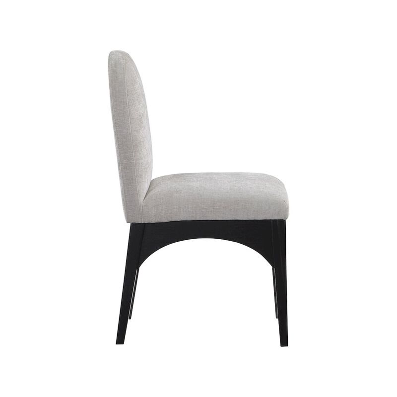 Meridian Furniture Waldorf Grey Chenille Fabric Dining Chair
