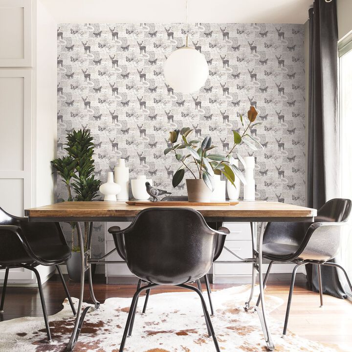 Nordic Elements Motif Silver Grey Wallpaper G56298