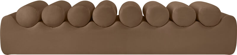 Meridian Furniture Rumble Brown Vegan Leather Bench