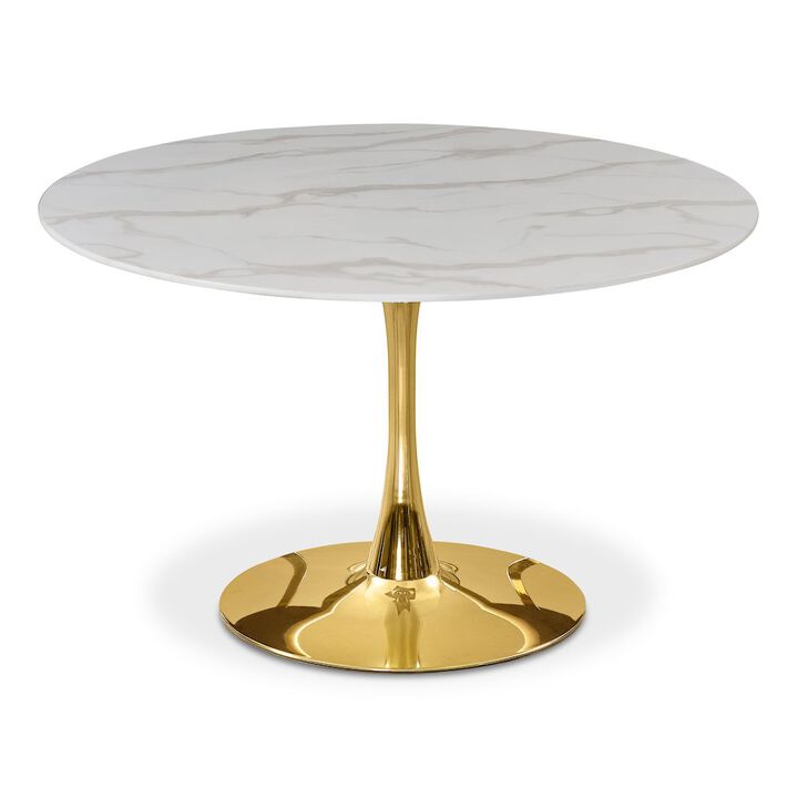 Meridian Furniture Tulip Gold Dining Table