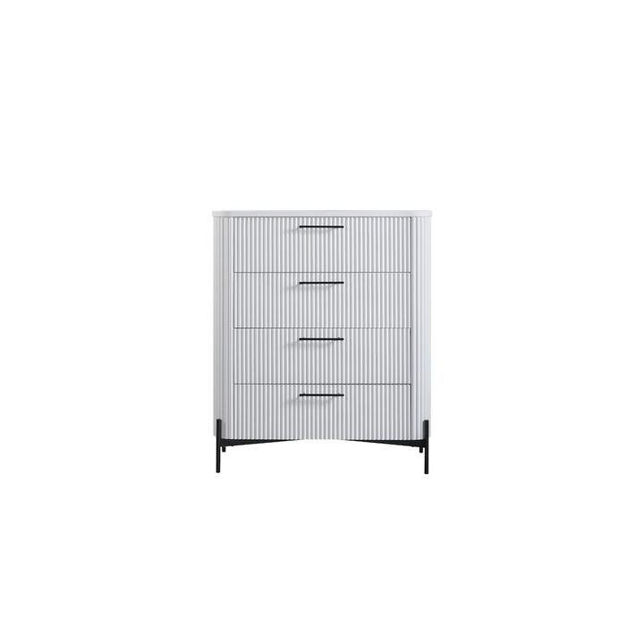 Fisher Park 4 Drawer Chest - White