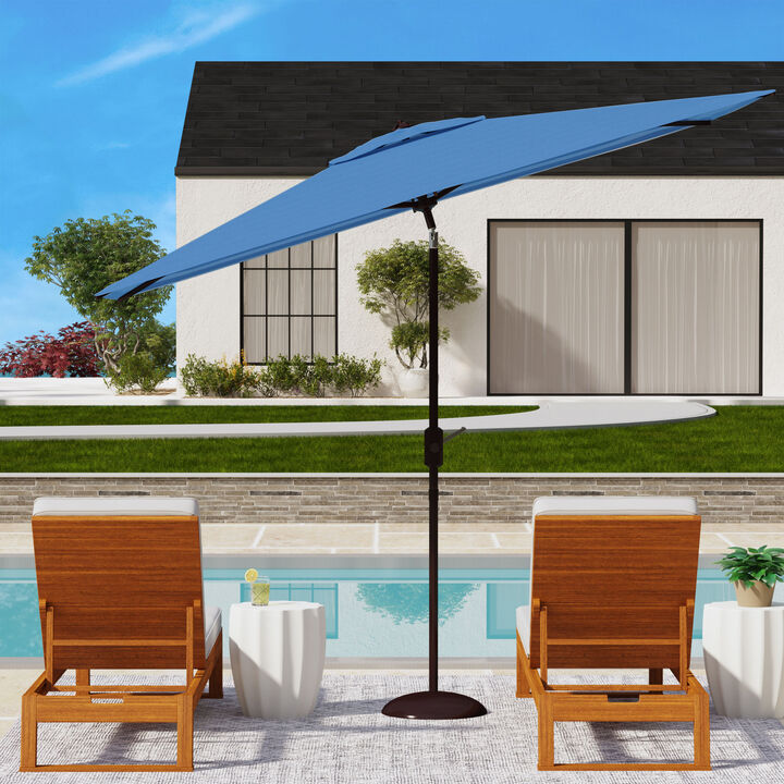Athens 6.5 ft. X 10 ft. Rectangle Umbrella