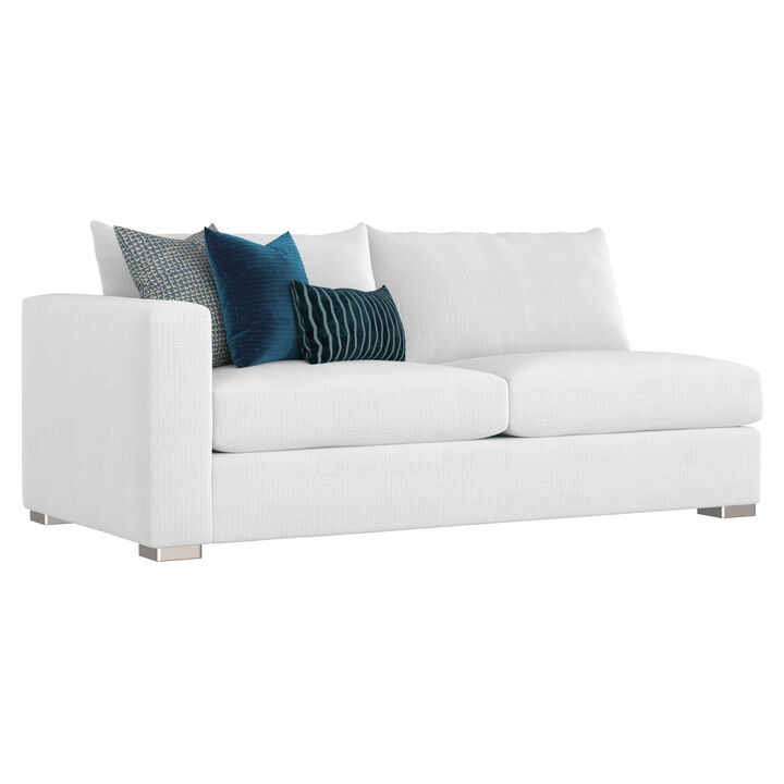 Helena Fabric Left Arm Loveseat