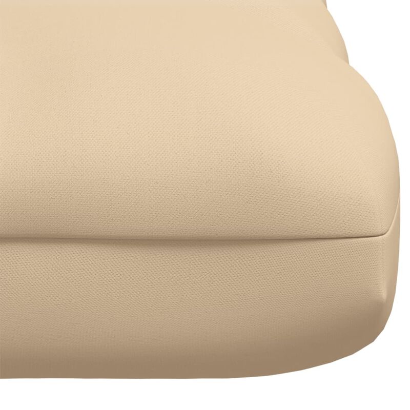 vidaXL Pallet Sofa Cushion Beige 47.2"x31.5"x3.9"