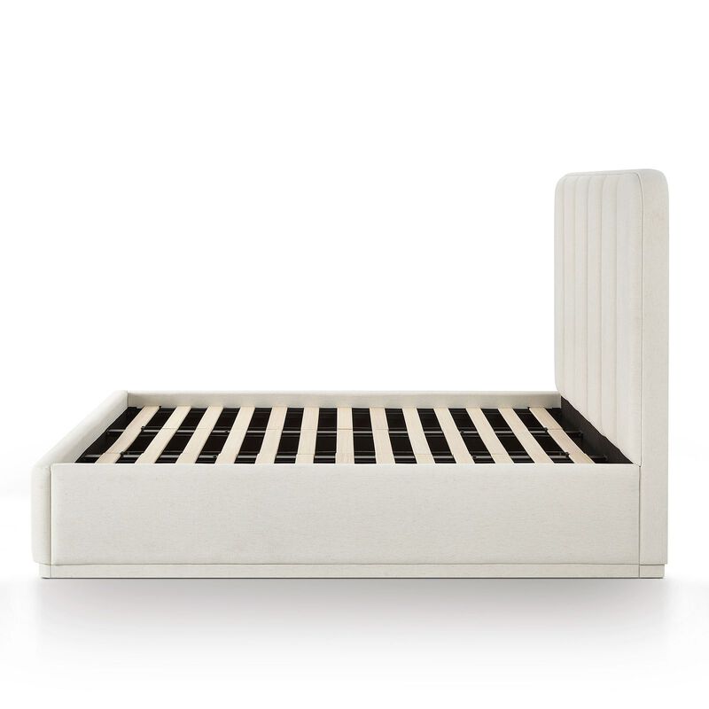 Parker Cream Chenille King Bed image number 5