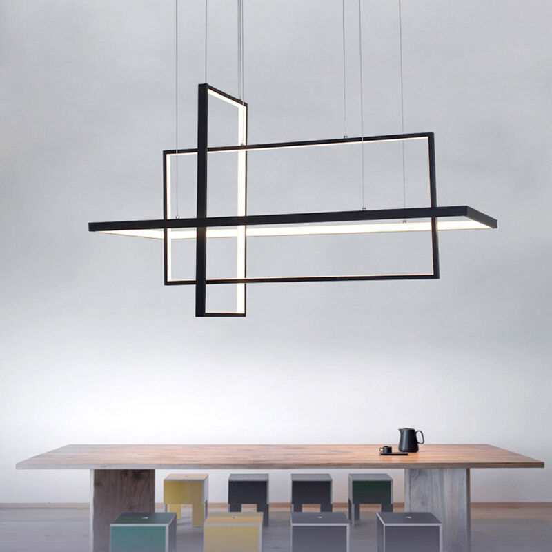 40 Inches LED Chandelier Dining Kitchen Island Pendant Remote Dimmable image number 3