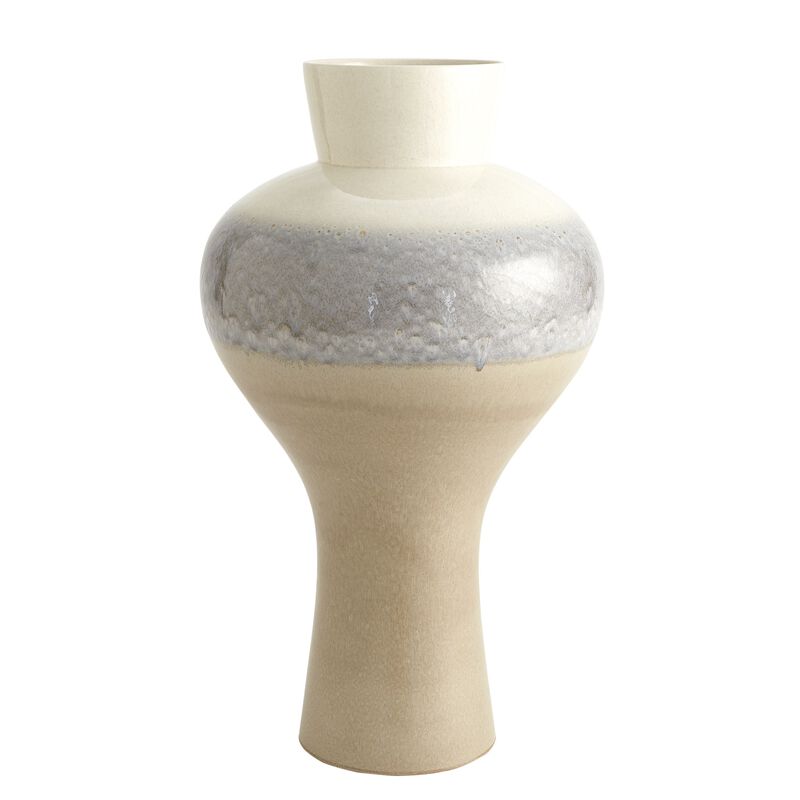 Cream Rises Swell Vase