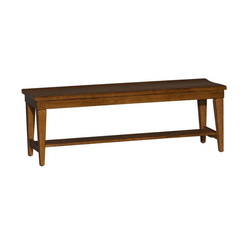 Liberty Furniture Hearthstone Ridge Bench (RTA) in Tobacco image number 0